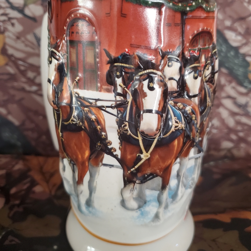 Anheuser busch Christmas stein